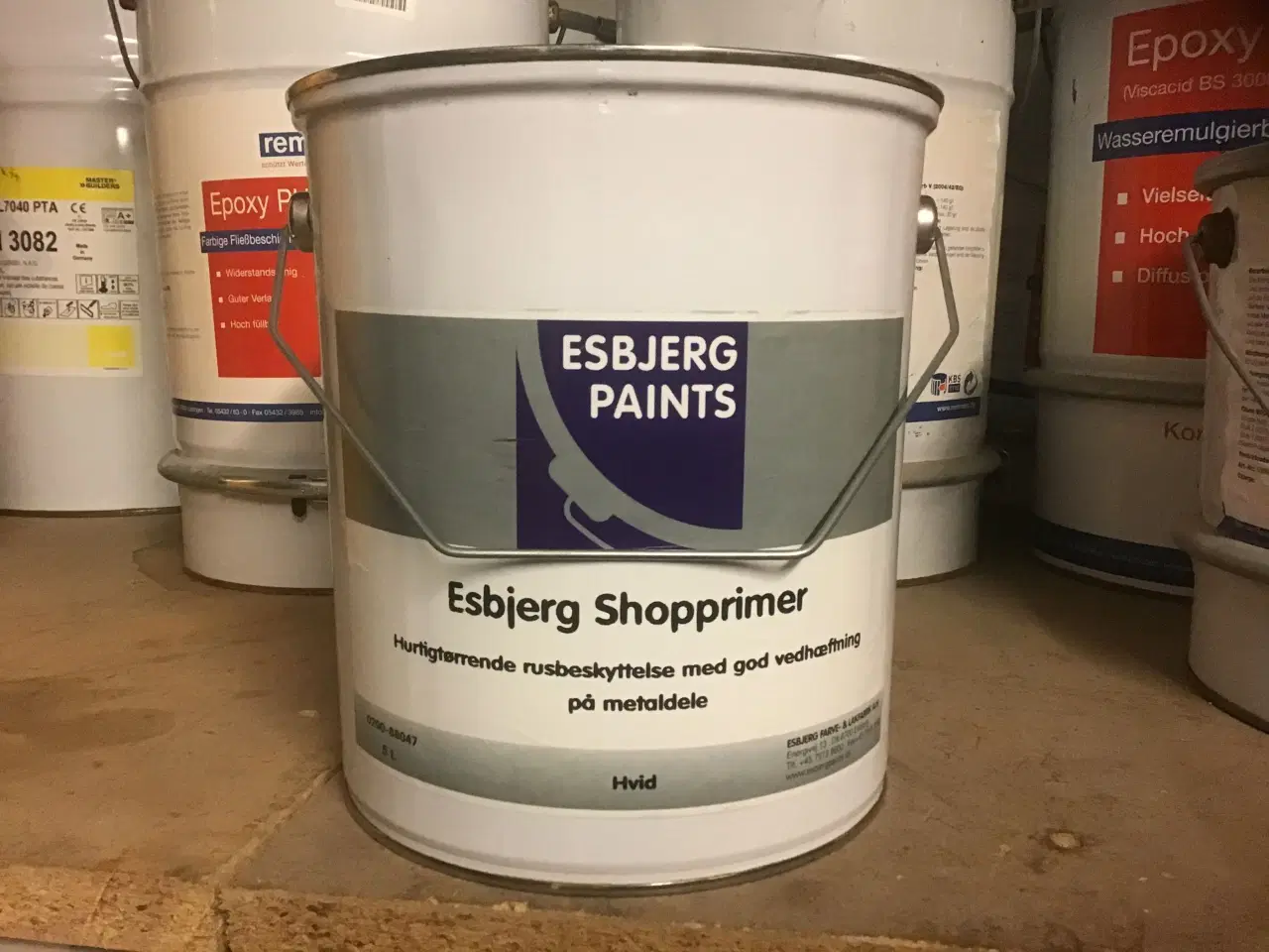 Billede 1 - Maling Esbjerg  paints Shopprimer 5L Hvid.
