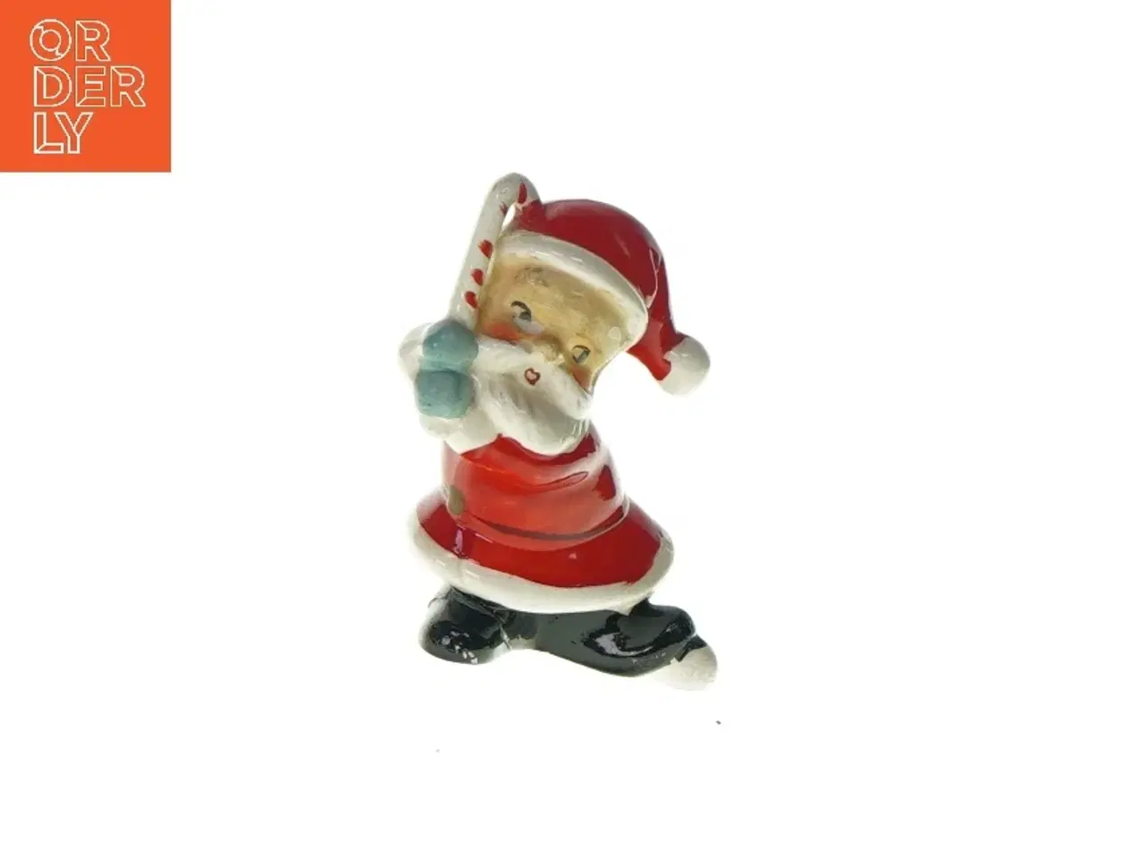 Billede 1 - Dekorativ julemandsfigur  fra Ukendt (str. HØ:10x6cm)