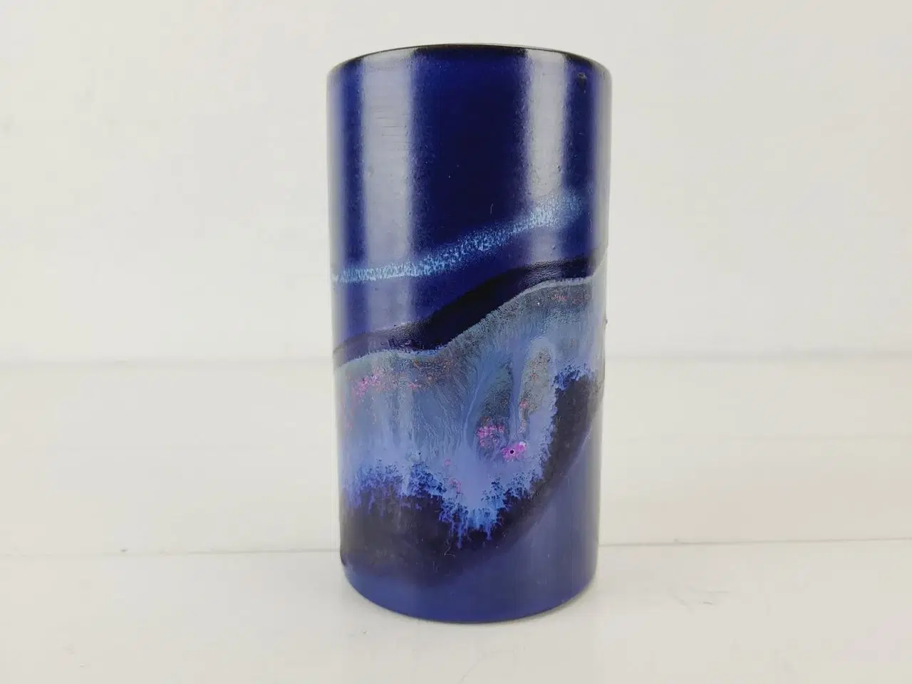 Billede 2 - Knabstrup Marina Vase med Lilla, Lyseblå og Pink D