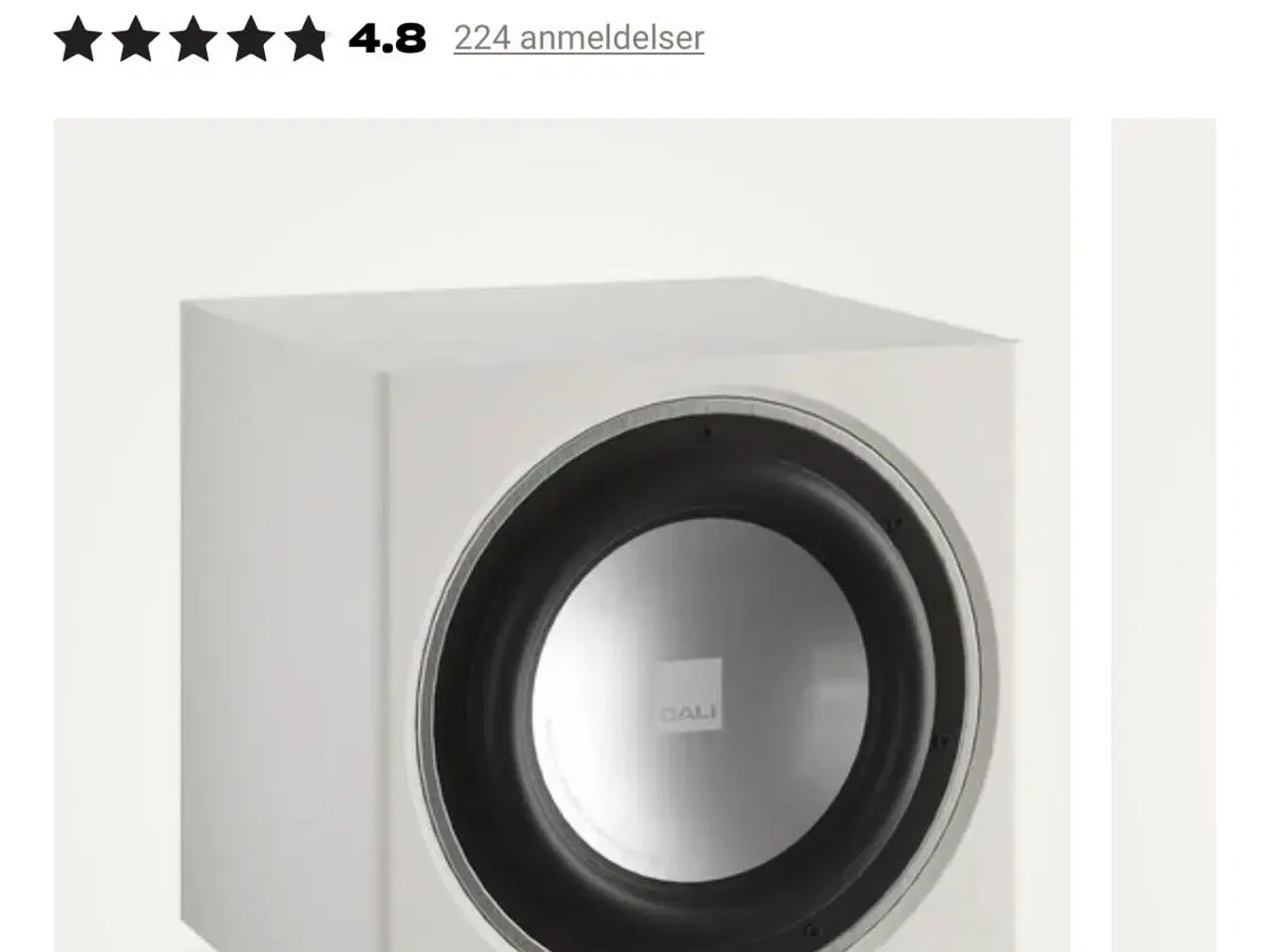 Billede 1 - Købes. Dali E-9F subwoofer i hvid. 