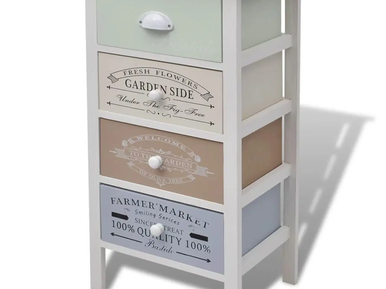 Billede 2 - Fransk skuffeskab 4 skuffer træ