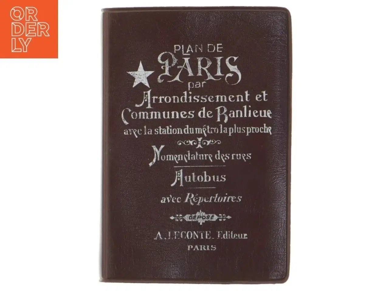 Billede 1 - Læderindbundet bog om Paris (str. 15x10 cm)