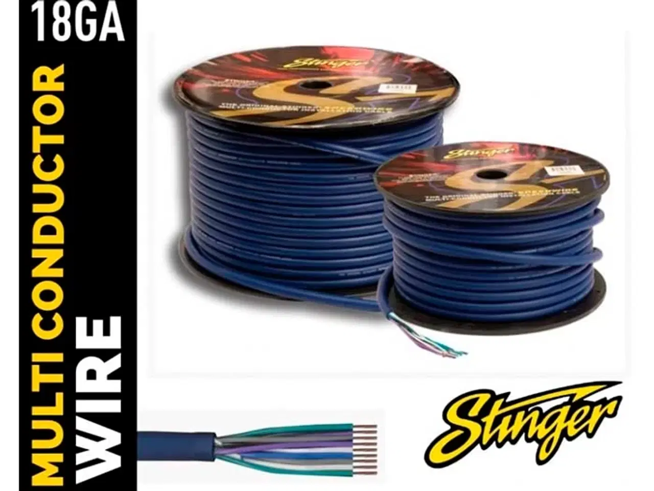 Billede 1 - Stinger 9-ledet højttalerkabel 6,1m blister