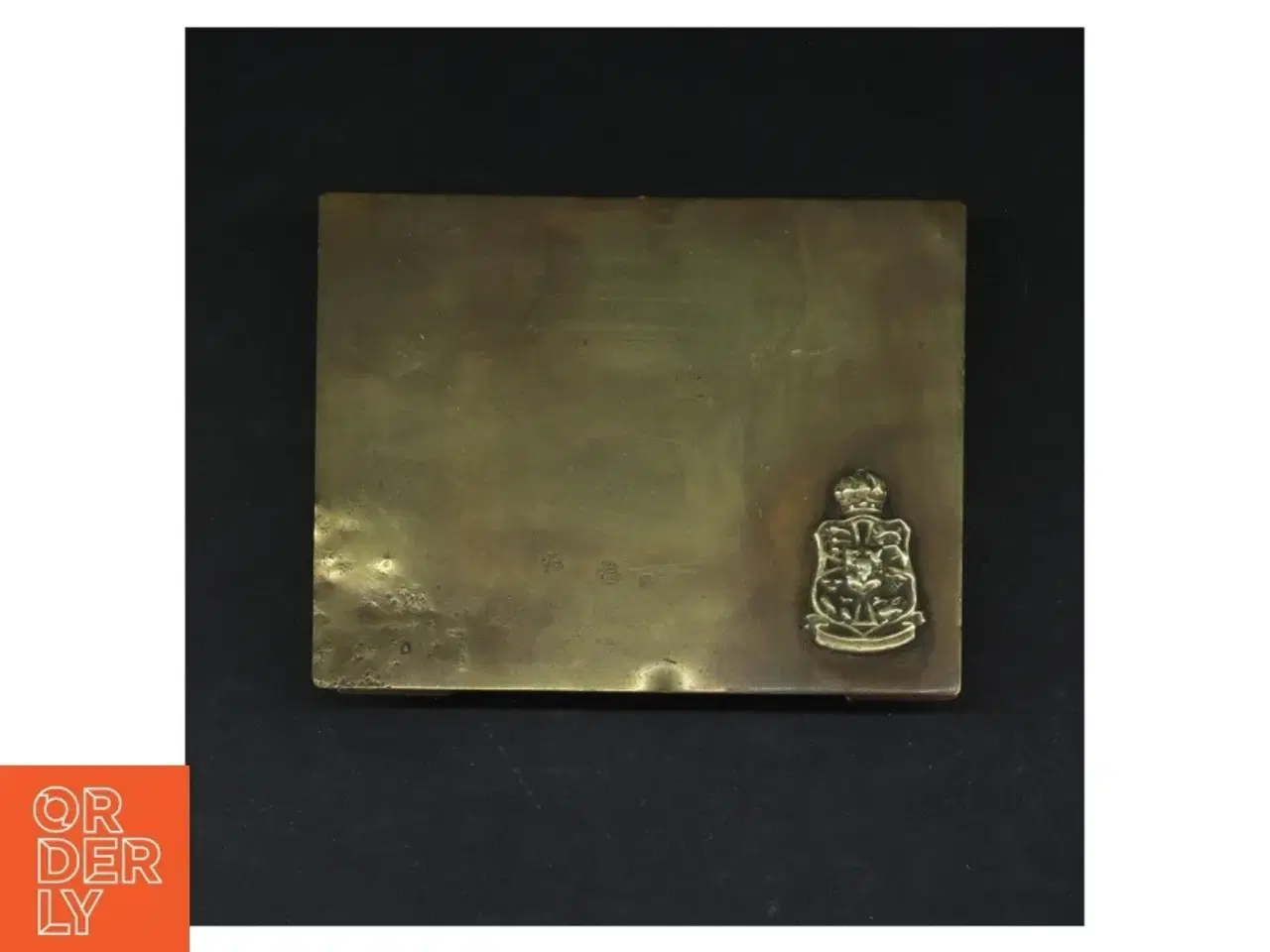 Billede 2 - Træskrin med metalbeslag (str. 14x10 cm)