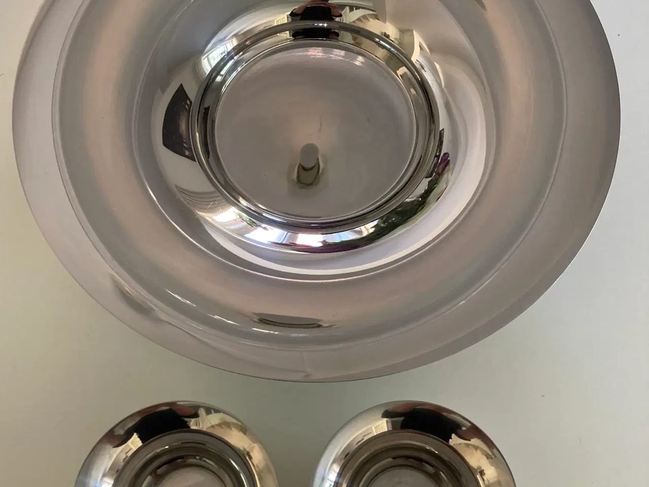 Billede 2 - Fad + 2 fyrfadsstager