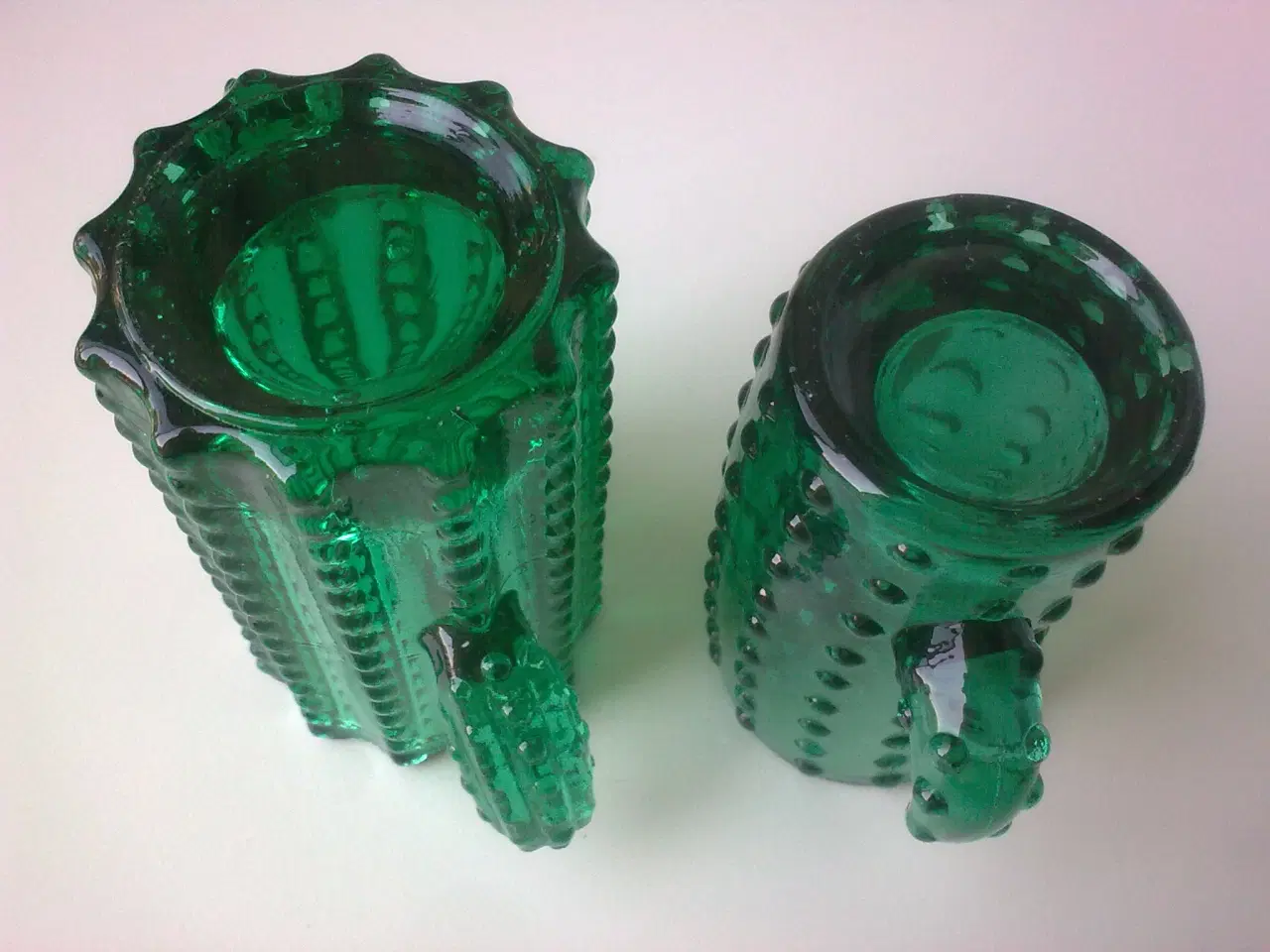 Billede 4 - Forår glas vase Grøn kaktus MINIATURE SHOT