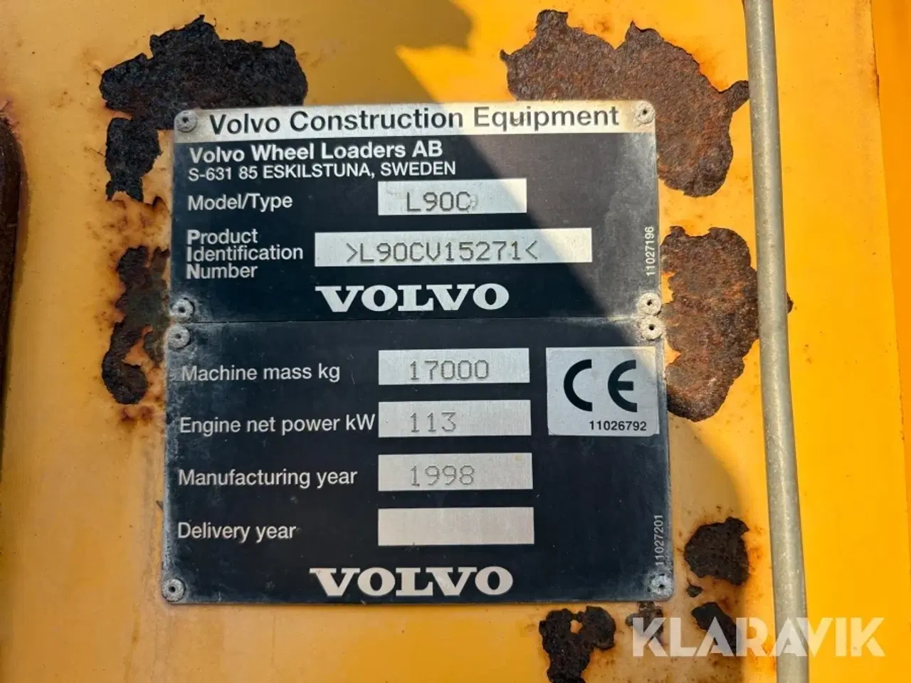 Billede 5 - Gummiged Volvo L90C