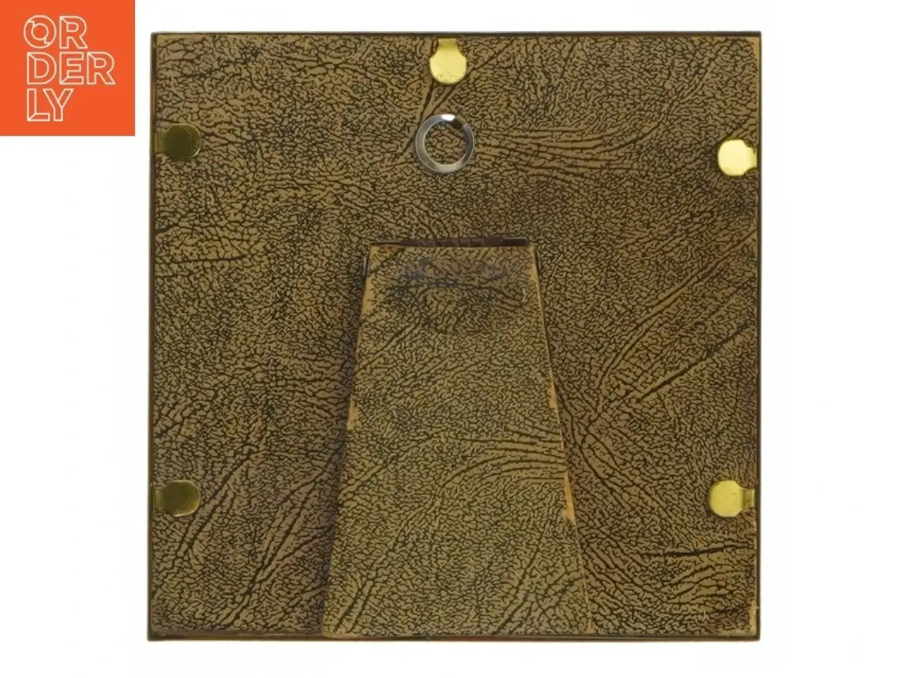 Billede 3 - Guldfarvet kvadratisk billedramme (str. 13,5x13,5 cm)