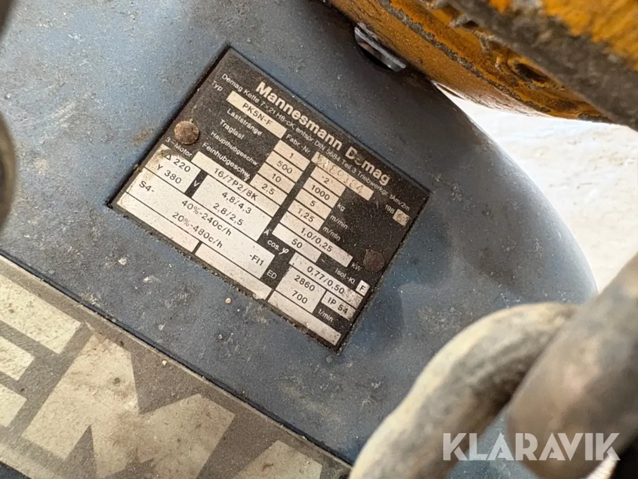 Billede 5 - Taljer, donkraft og hejseværk Demag