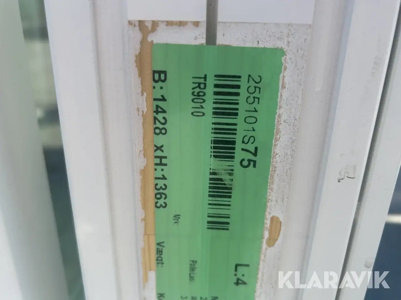 Billede 4 - Topstyret vindue Outrup Træ/alu 3lags glas, 8 styk