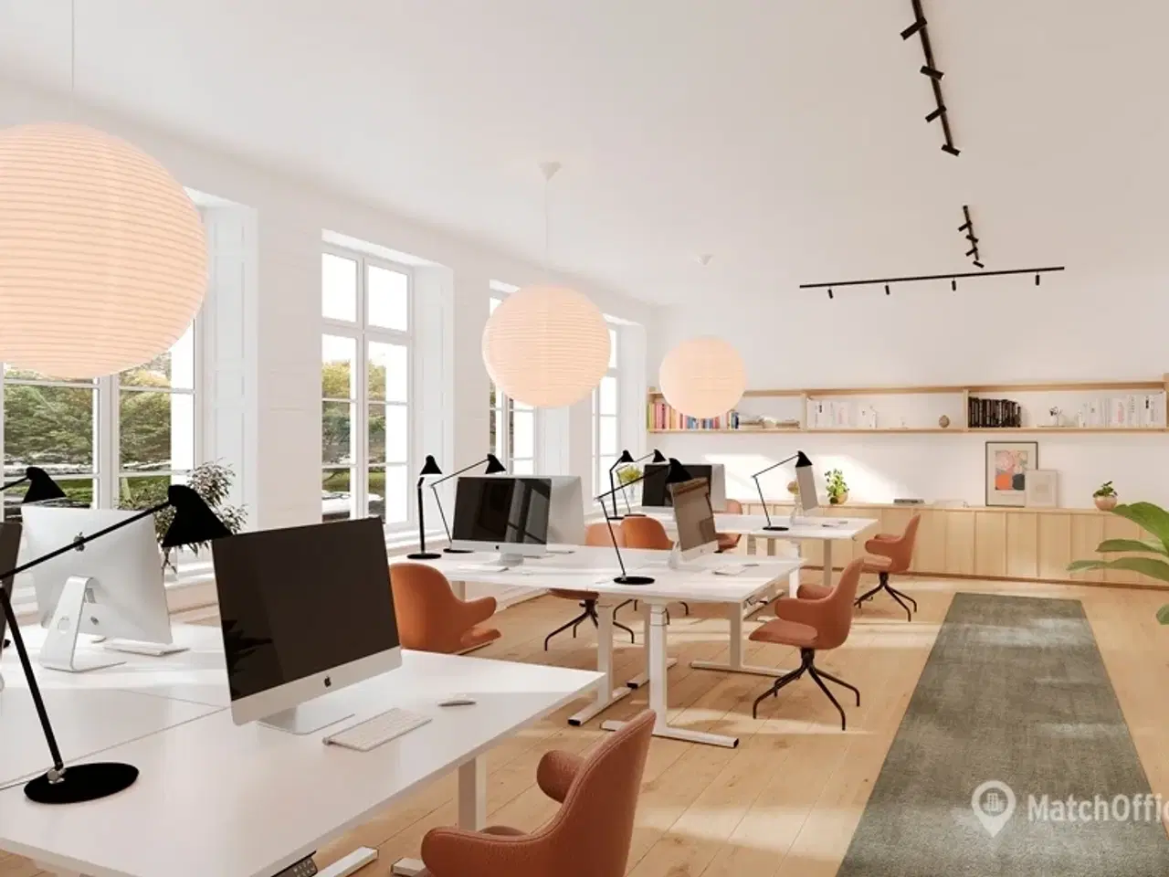 Billede 1 - Kontorlejemål i fredet ejendom med skøn udsigt til Ørstedsparken