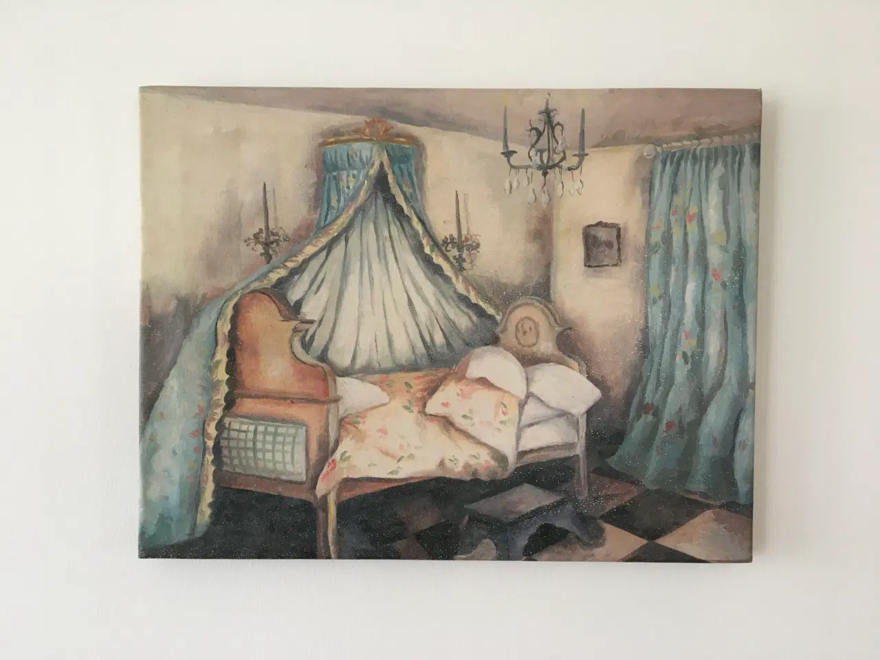Billede 1 - Billede med illustration af stue i hyggelige miljø