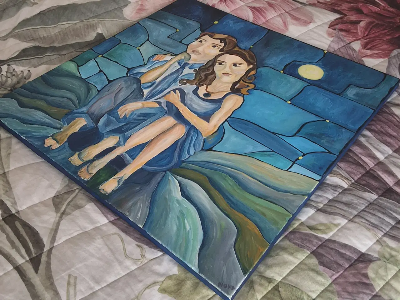 Billede 3 - Smukt originalt maleri