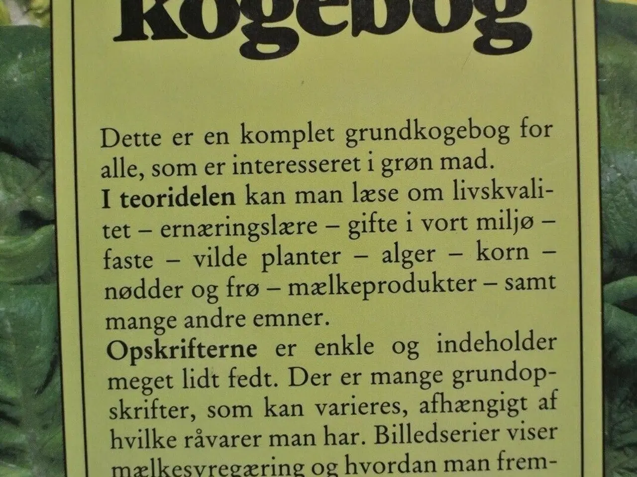 Billede 3 - den store vegetarkogebog, inga-britta sundqvist, e