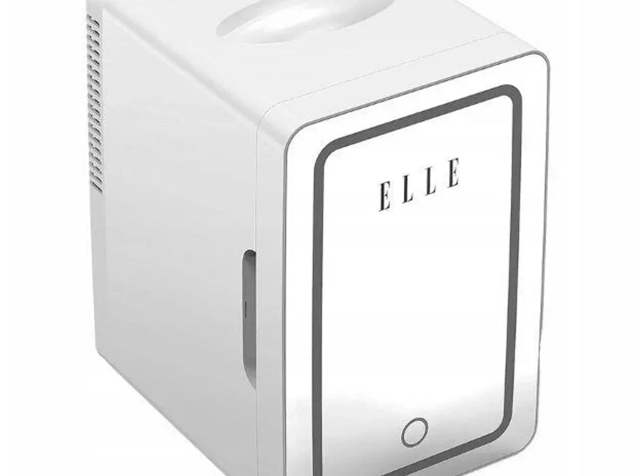 Billede 3 - Elle 6 l hvidt mini-køleskab med LED makeupspejl