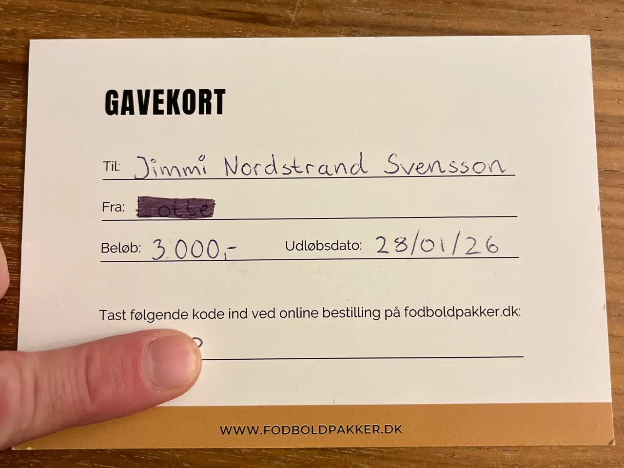 Billede 2 - Gavekort til fodboldpakker.dk