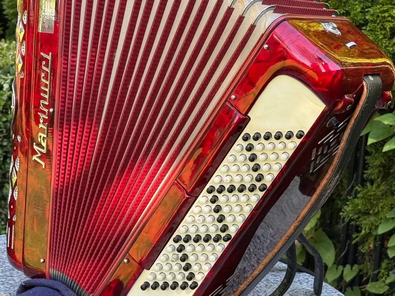 Billede 10 - Marinucci – Italiensk bold rød harmonika sælges fr