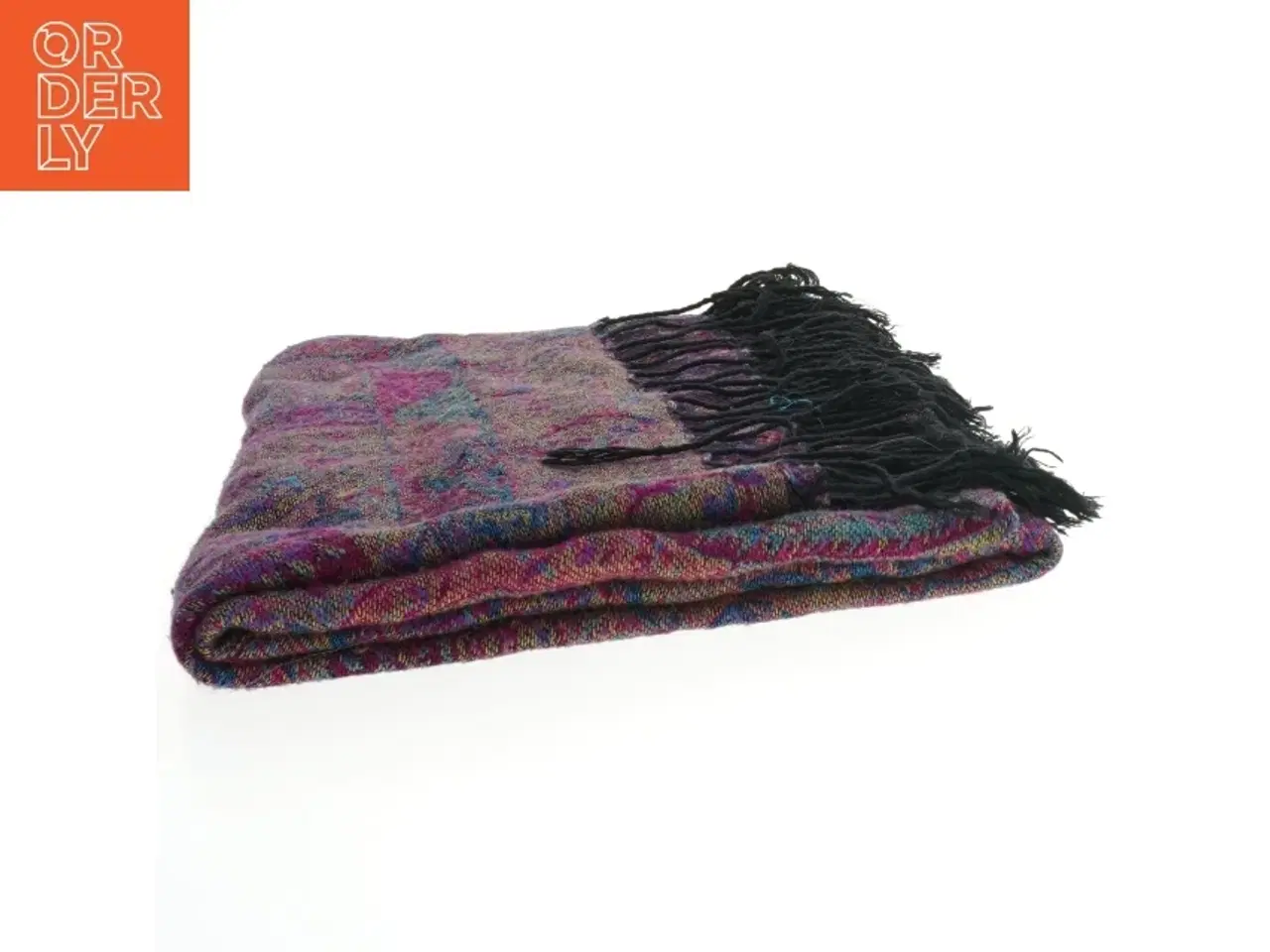 Billede 2 - Pashmina sjal med kvaster (str. 170x70 cm)