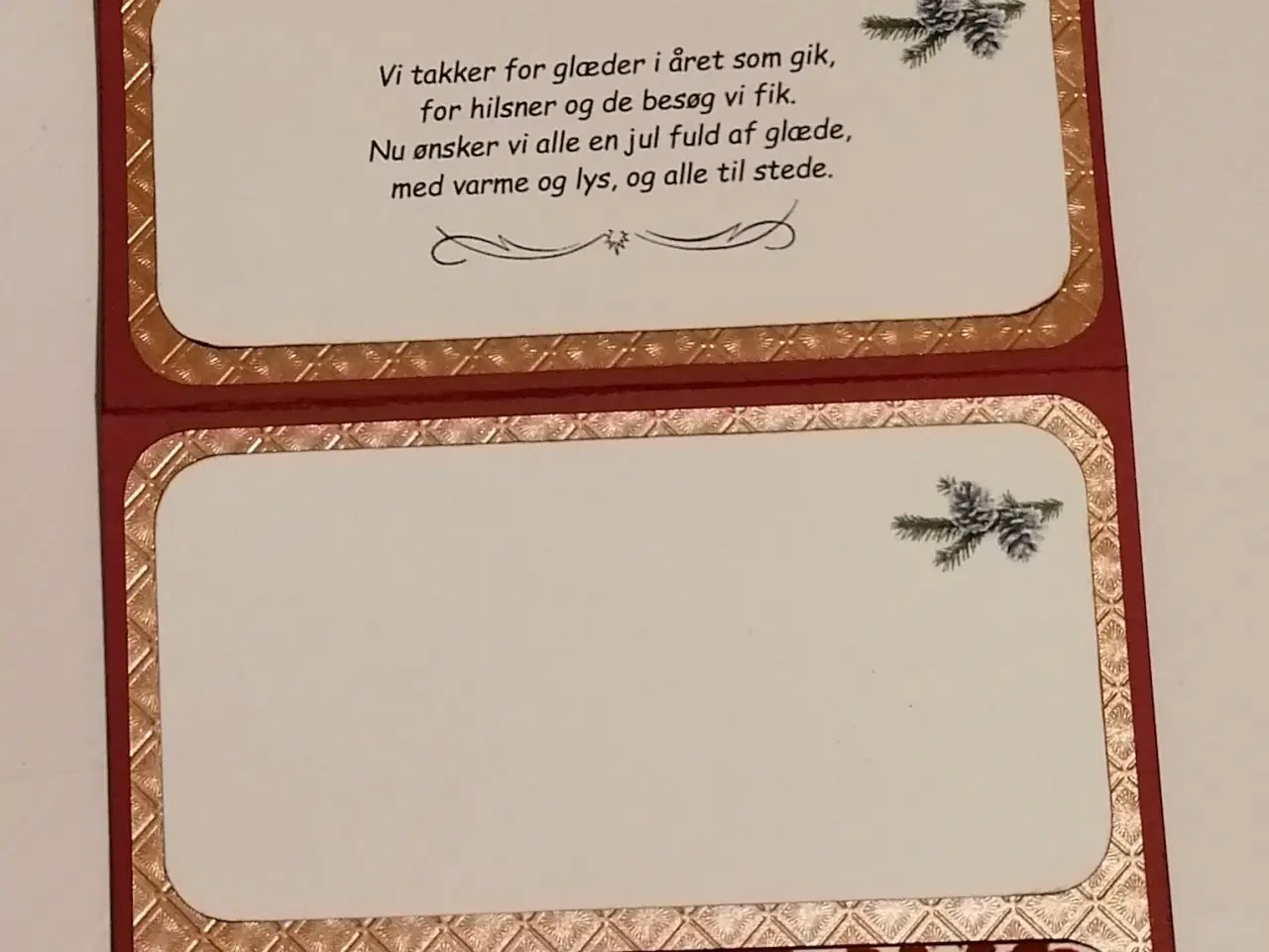 Billede 5 - Julekort til gavekort/pengelomme på sælges.
