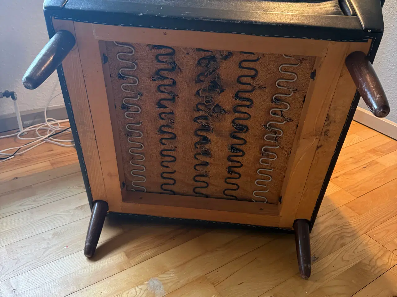 Billede 5 - Dansk design læderstol fra 1960’erne