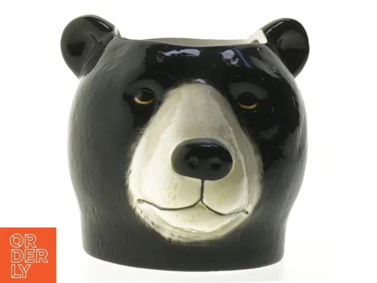 Billede 1 - Porcelæns vase (str. 12 cm), bjørnehoved