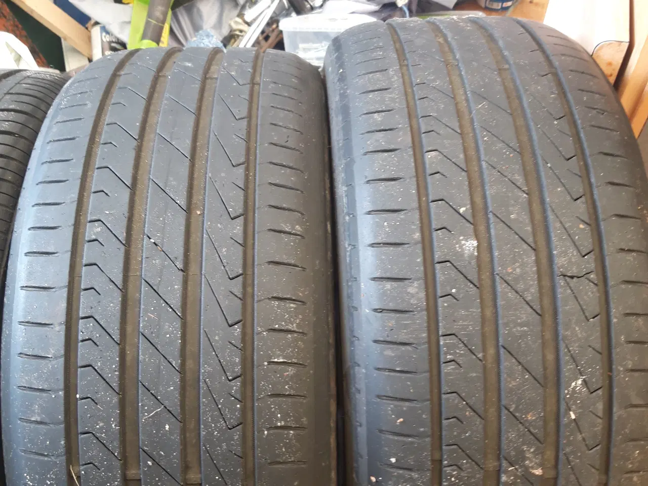 Billede 6 - 4 stk Mercedes alufælge med gode dæk