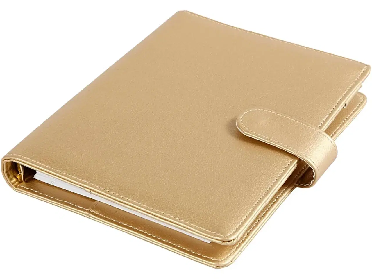 Billede 1 - Kalender, str. 19x23,5x4 cm, ringordner, guld, 1 stk.