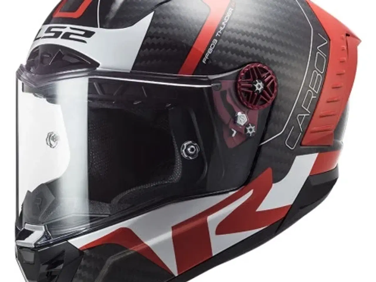Billede 9 - LS2 THUNDER C RACING1 RED WHITE -  før 4.199