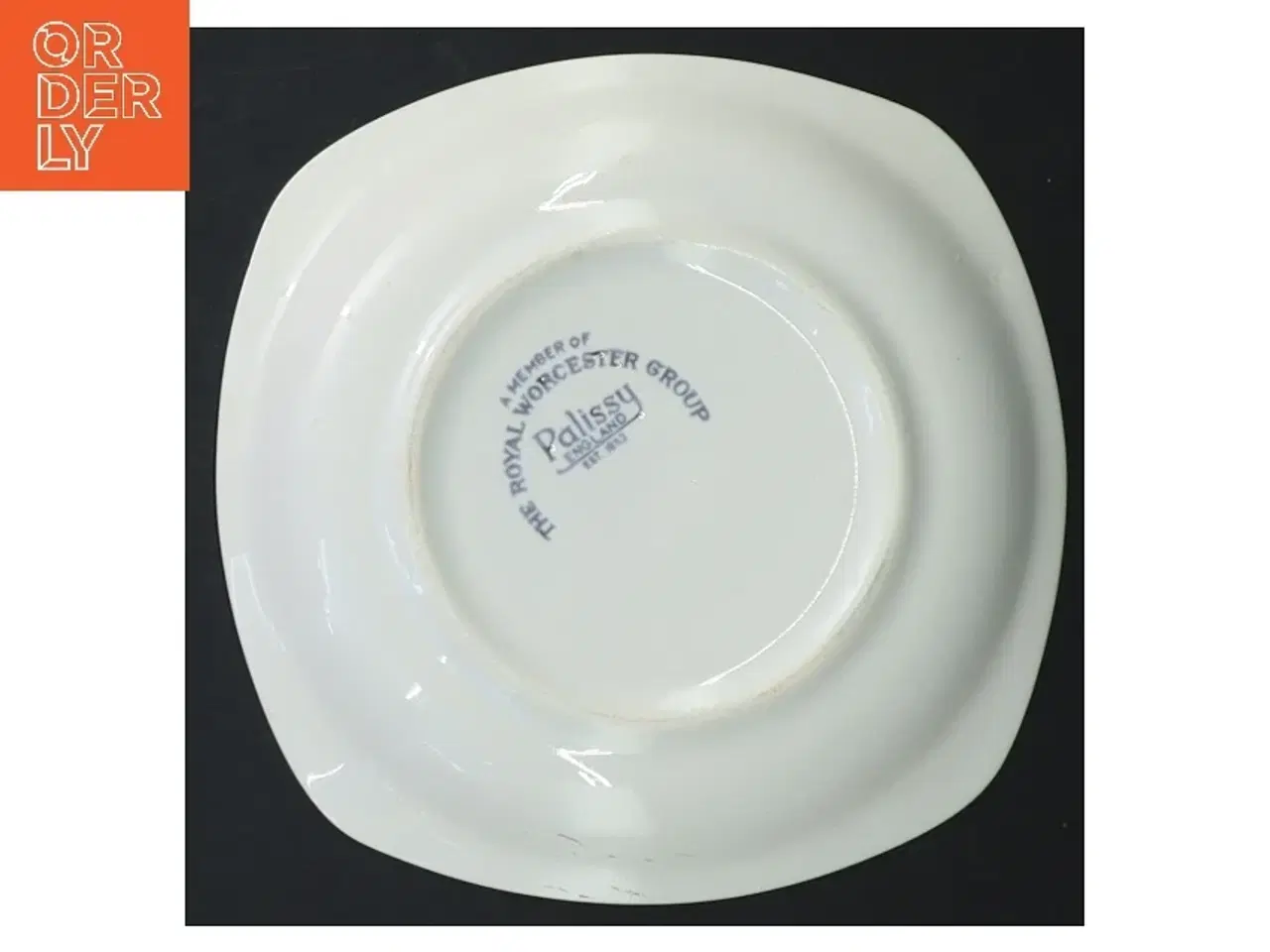 Billede 3 - Keramisk lille tallerken med mønster fra Palissy (str. 12,5 cm)