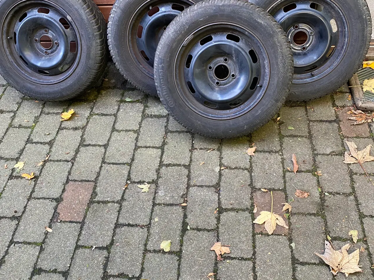 Billede 1 - 4 gode vinterdæk på stålfælge