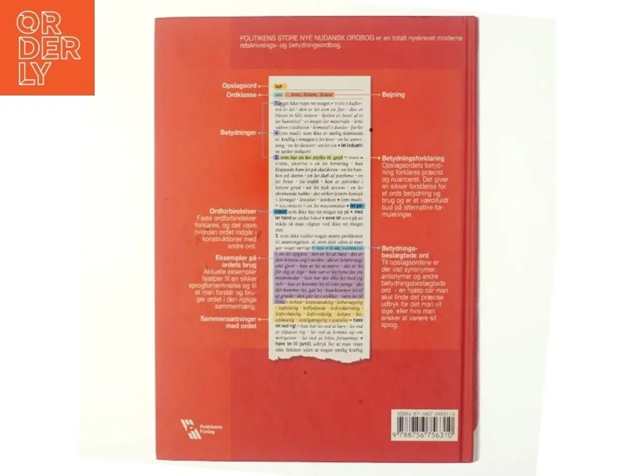 Billede 3 - Politikens Store Nye Nudansk Ordbog (Danish Edition) (Bog)