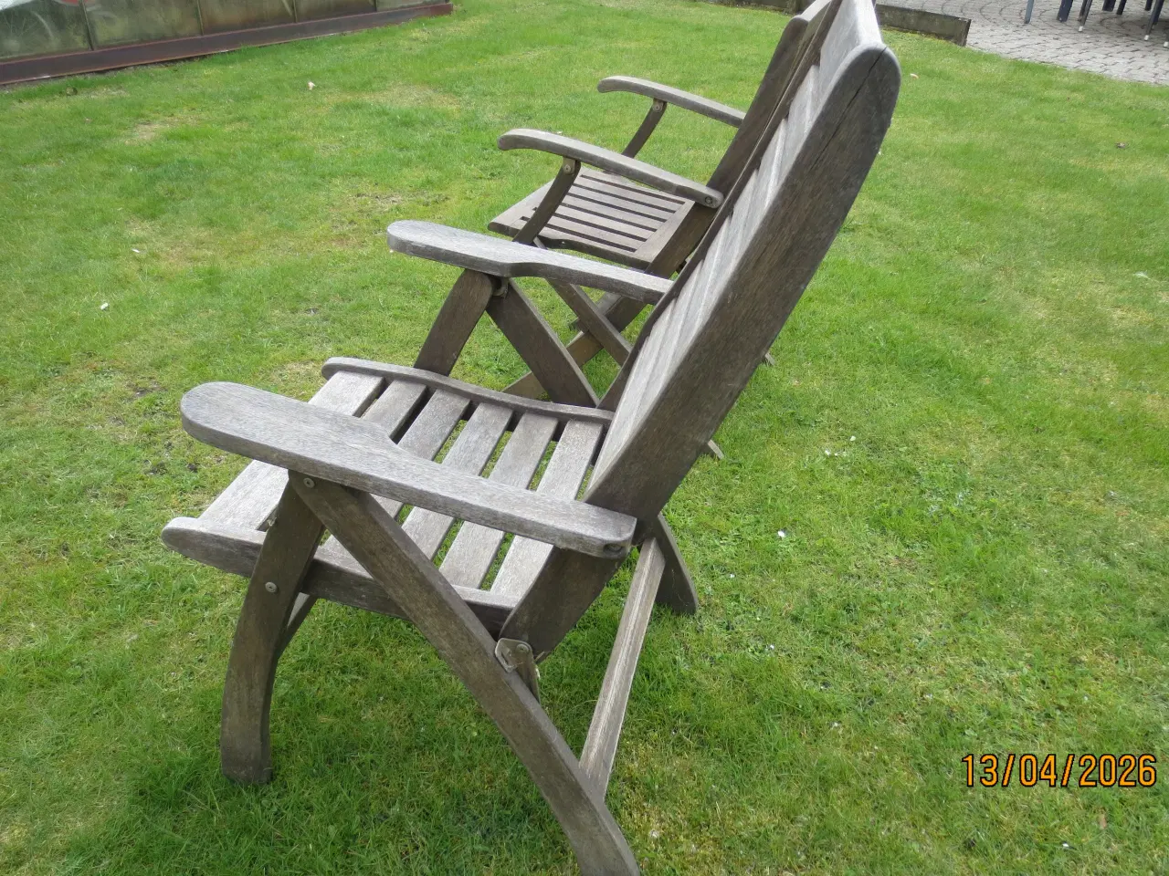 Billede 8 - 2 stk Teak havestole 