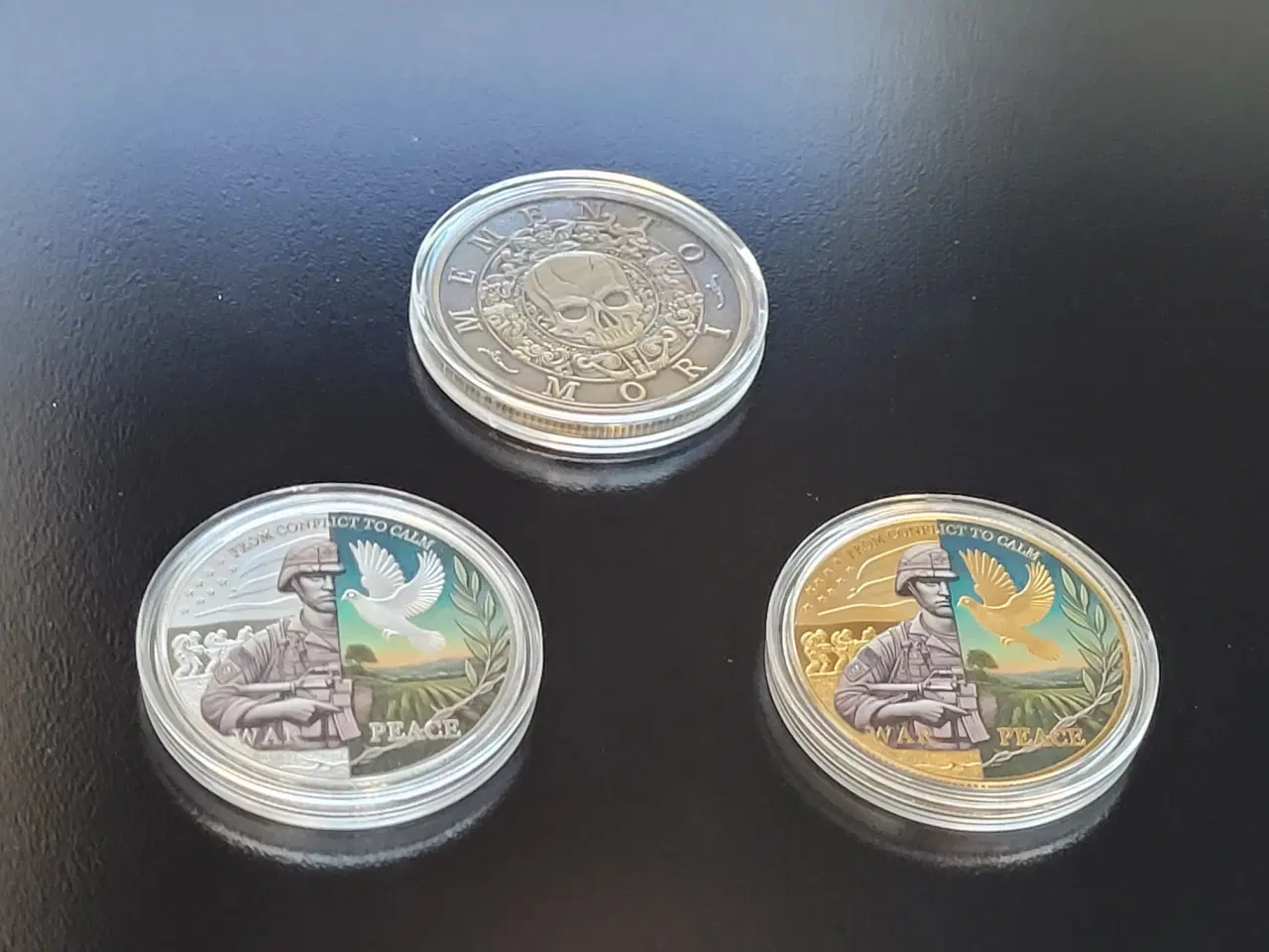 Billede 1 - 3 FLOTTE MEDALJER -krig og fred og grib dagen 