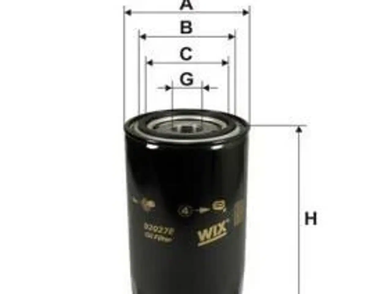 Billede 1 - 92027E WIX WIX Oliefilter 1-12 (51820)- Passer til VOLVO-PENTA+Marine