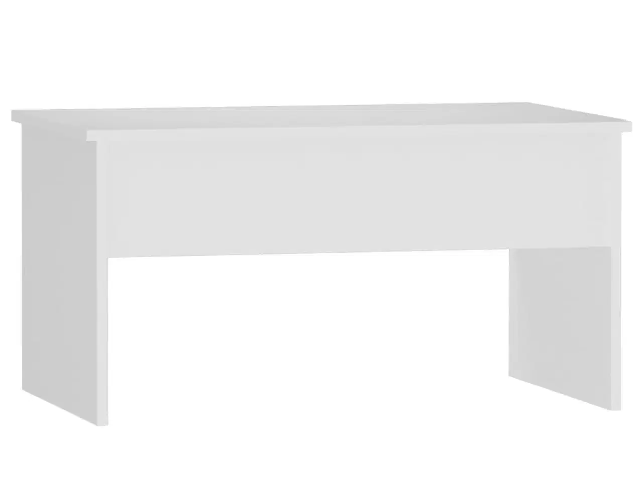 Billede 3 - Sofabord 80x50,5x41,5 cm konstrueret træ hvid