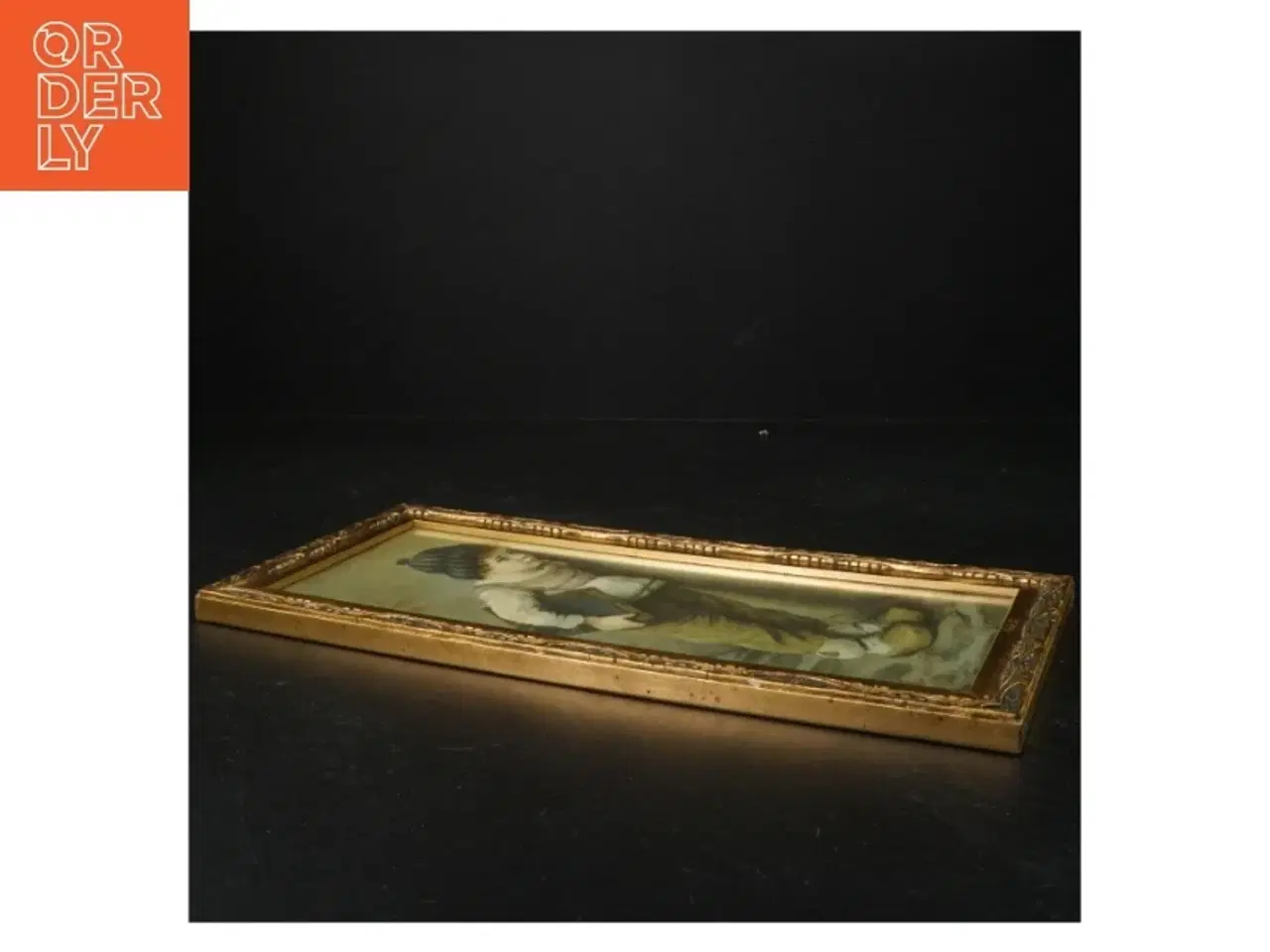 Billede 3 - Indrammet vintagebillede (str. 33 x 16 cm)