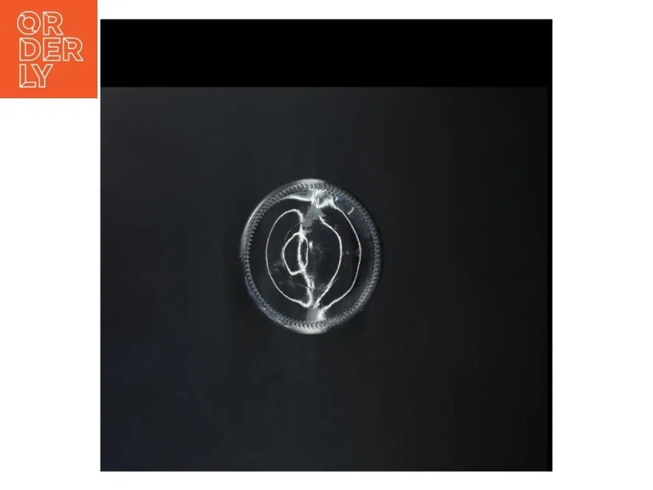 Billede 3 - Glas vase med sneklokke motiv (str. Ø 12 cm)