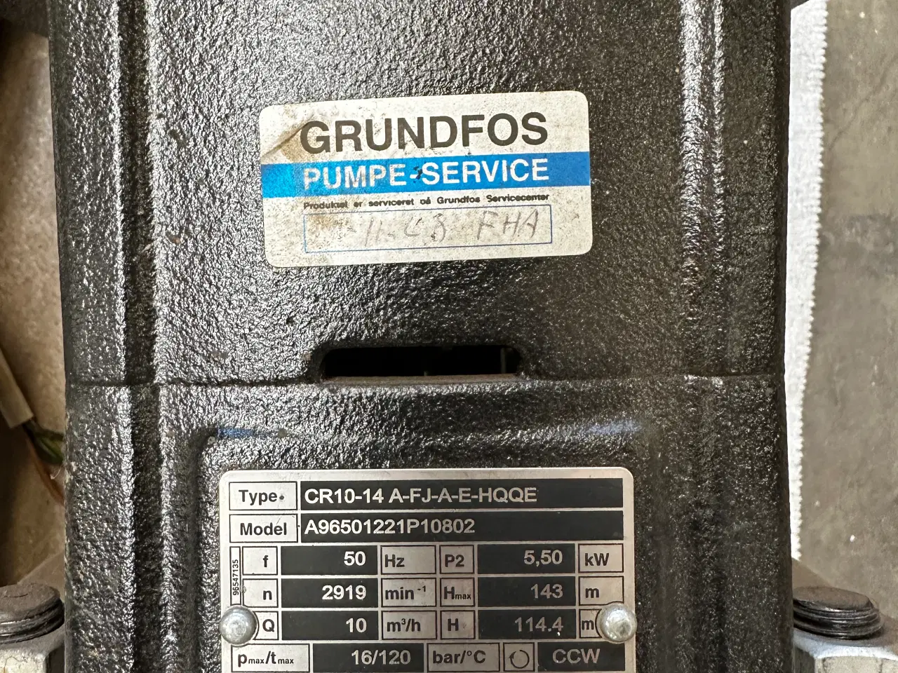 Billede 1 - Grundfos CR10-14 A-FJA-E-HQQE Pumpe