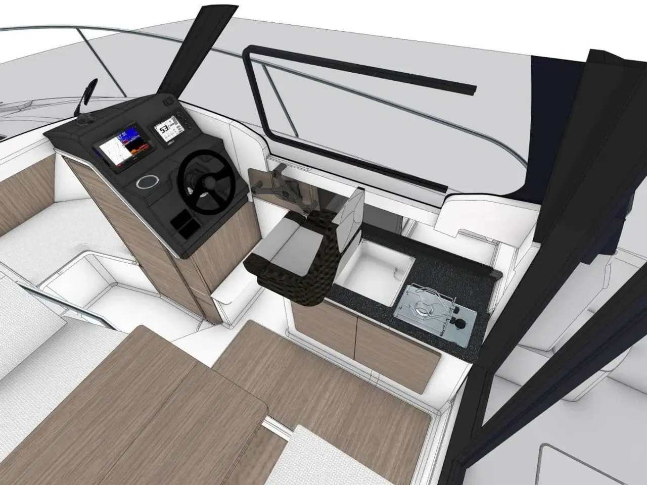 Billede 8 - Jeanneau Merry Fisher 695 Serie 2  - 100 HK Yamaha