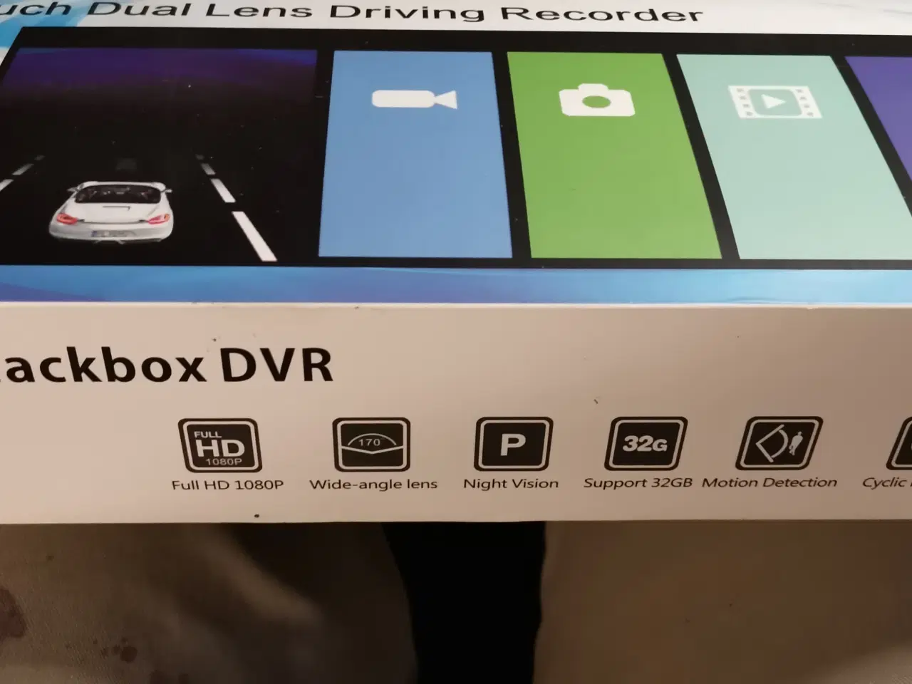 Billede 2 - Bakspejl dashcam FullDH med display