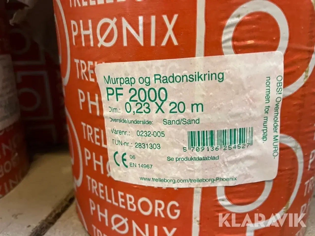 Billede 3 - Murpap og radonsikring Phønix PF 2000