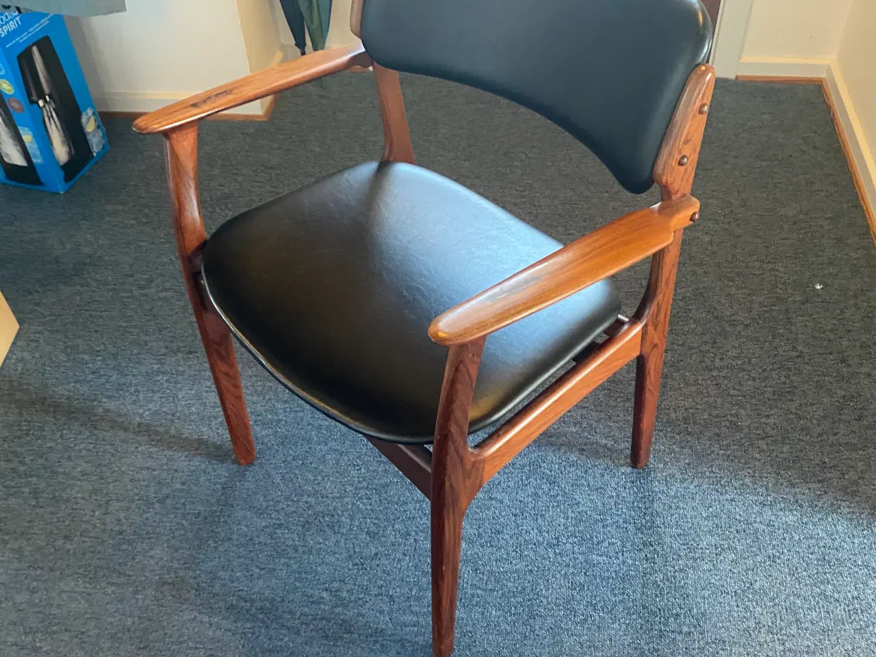 Billede 1 - Svenstrup palisander skrivebord plus stol
