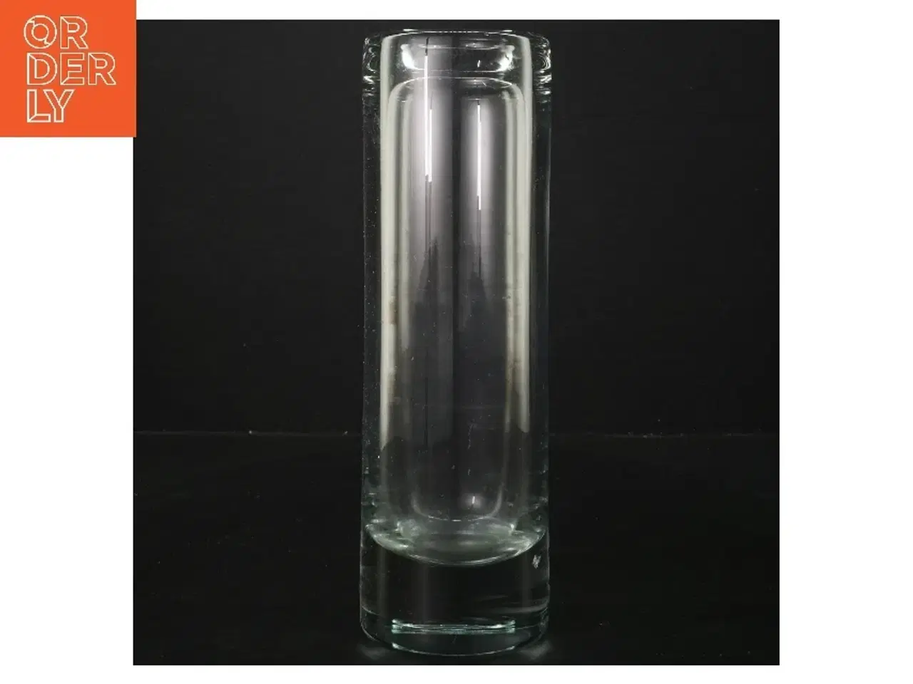 Billede 1 - Glasvase  (str. Ø 7 cm højde 23 cm)