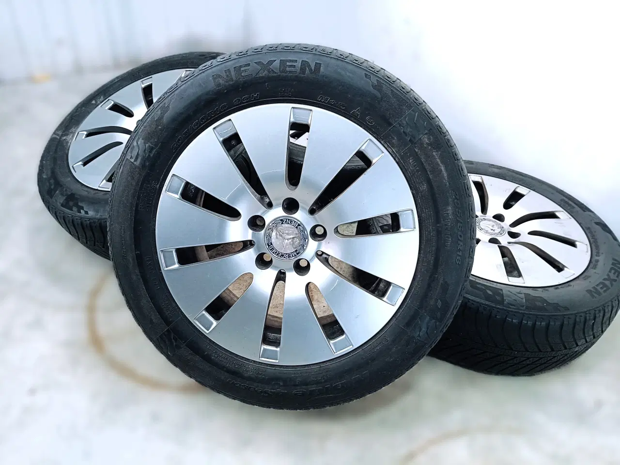 Billede 6 - 5x112 16" ET38, nav 66,6ø Mercedes fælge inkl TPMS