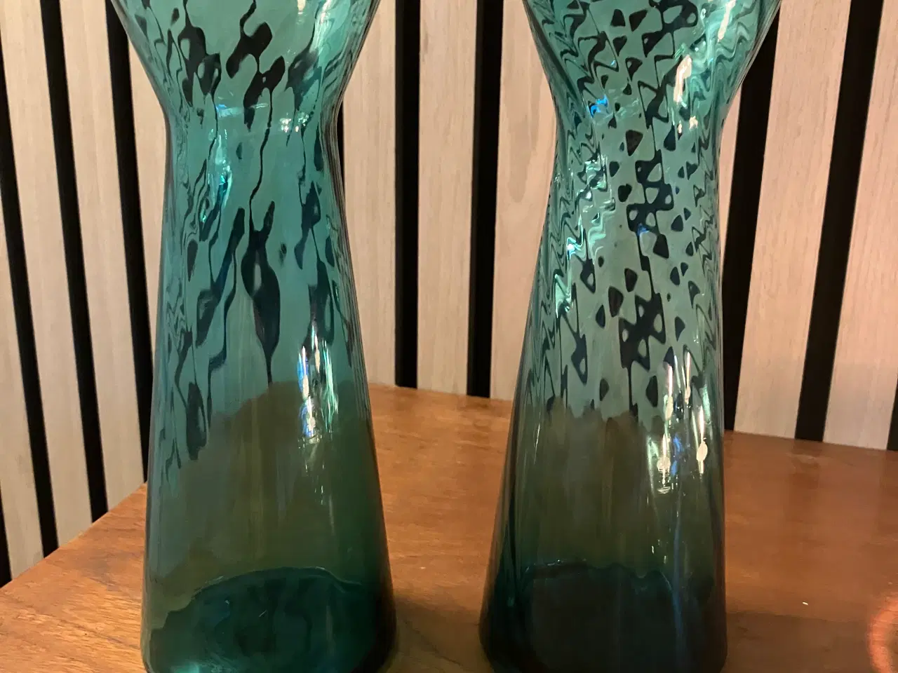 Billede 2 - Grønne hyacintglas med optiske striber 
