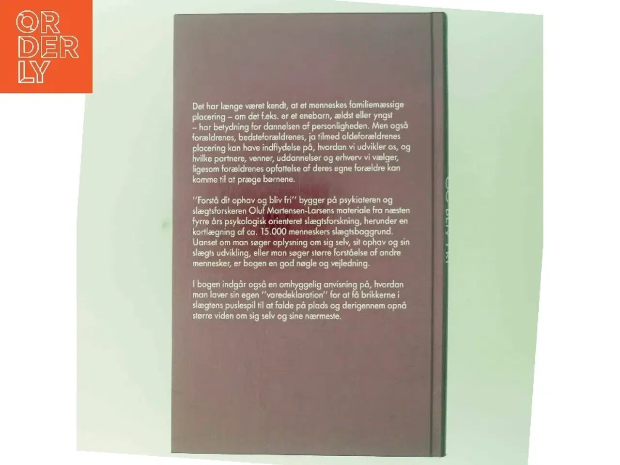 Billede 3 - Forstå dit ophav og bliv fri af Oluf Martensen-Larsen (Bog)
