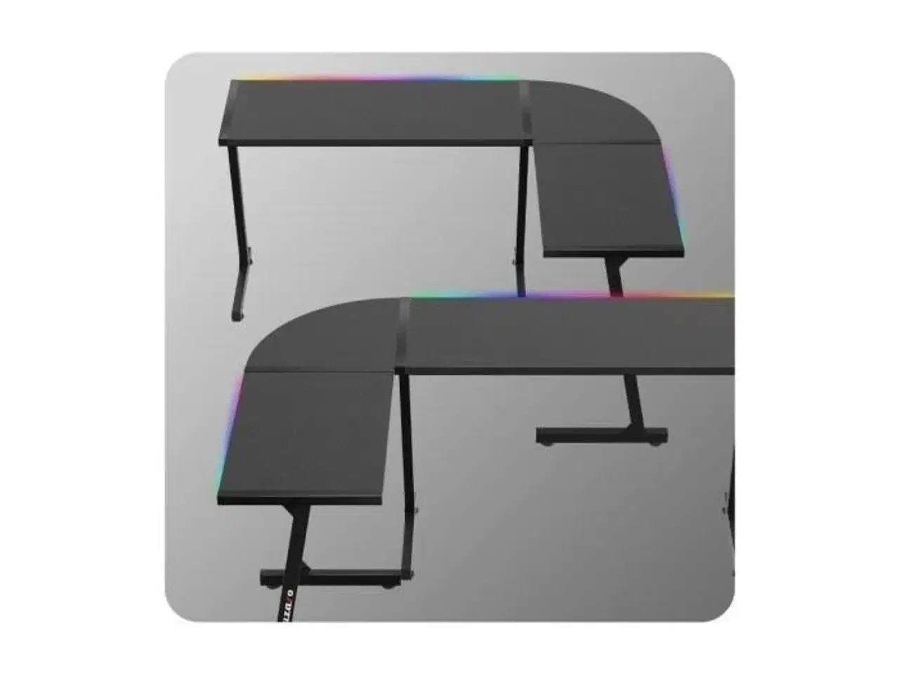 Billede 11 - Gamingbord Huzaro Hero 6.0 RGB – sort L-form