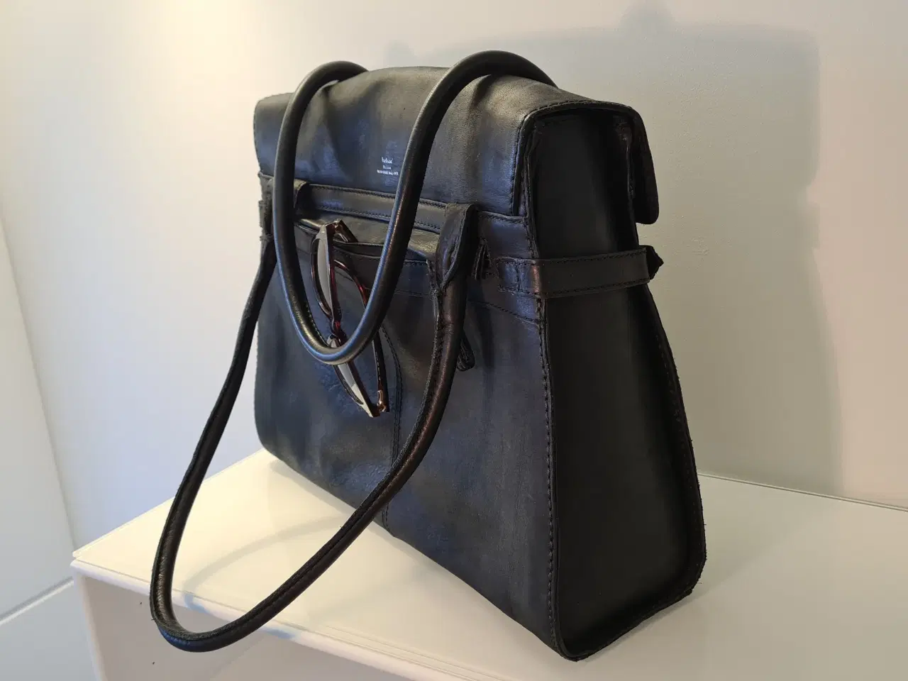Billede 1 - Belsac lædertaske, sort