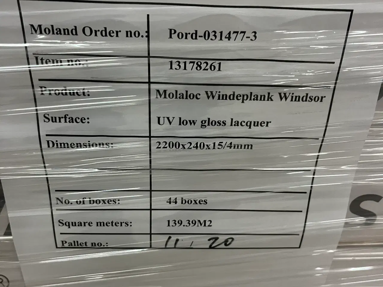 Billede 2 - Egetræsgulv Moland wideplank Windsor uvmat lak