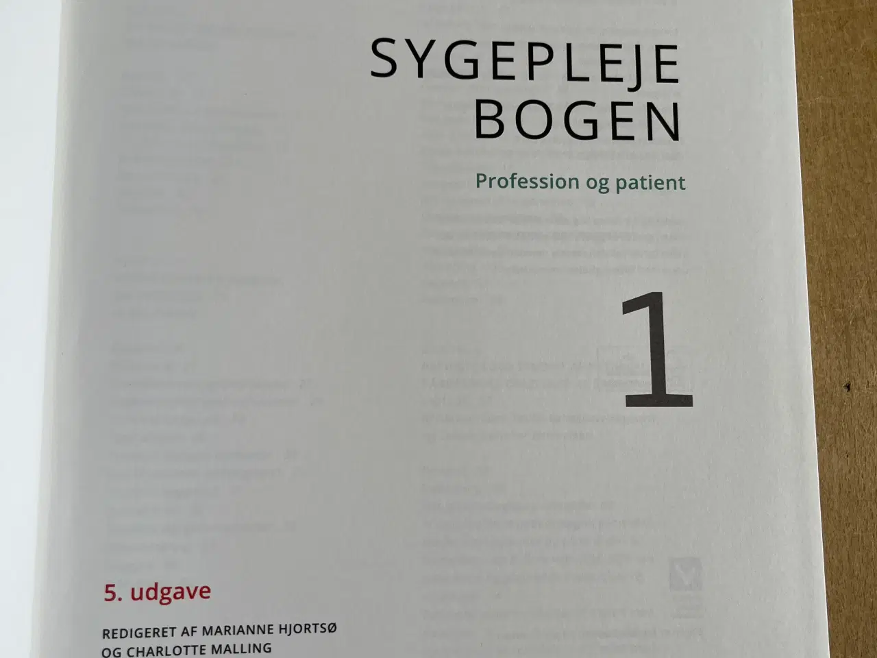 Billede 2 - Sygeplejebogen Nr. 1 , Profession og patient